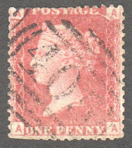 Great Britain Scott 33 Used Plate 73 - AA - Click Image to Close